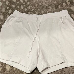 Workshop Republic Clothing Women's White Athletic Shorts